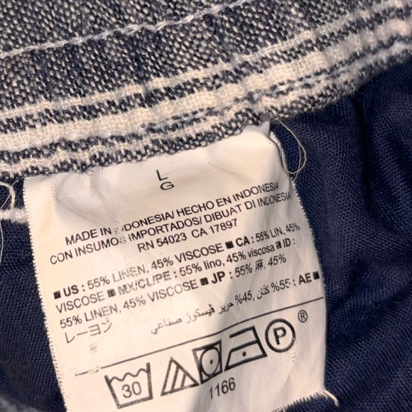 Old Navy Striped linen pants - Picture 3 of 4